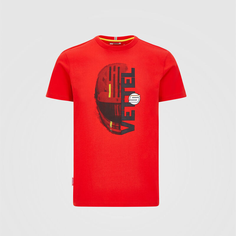 SF FW MENS VETTEL DRIVER TEE - red