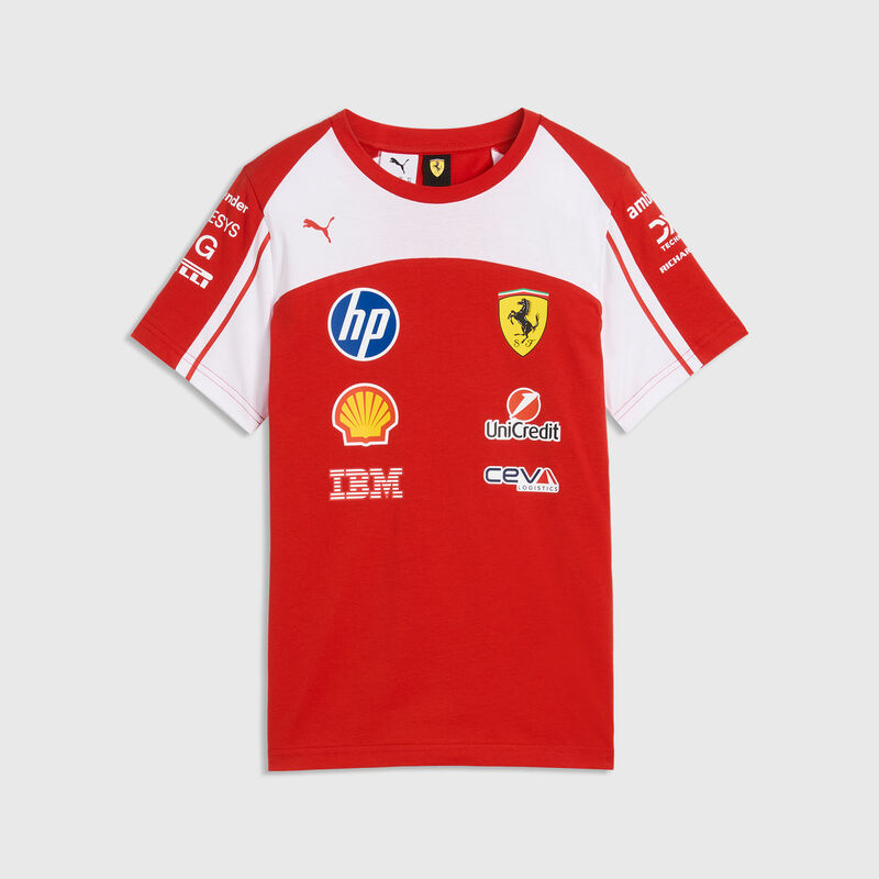 PUMA Kids 2026 Team T-shirt 2026 - Scuderia Ferrari F1 - Puma red 110 - Fuel For Fans F1 Merchandise store