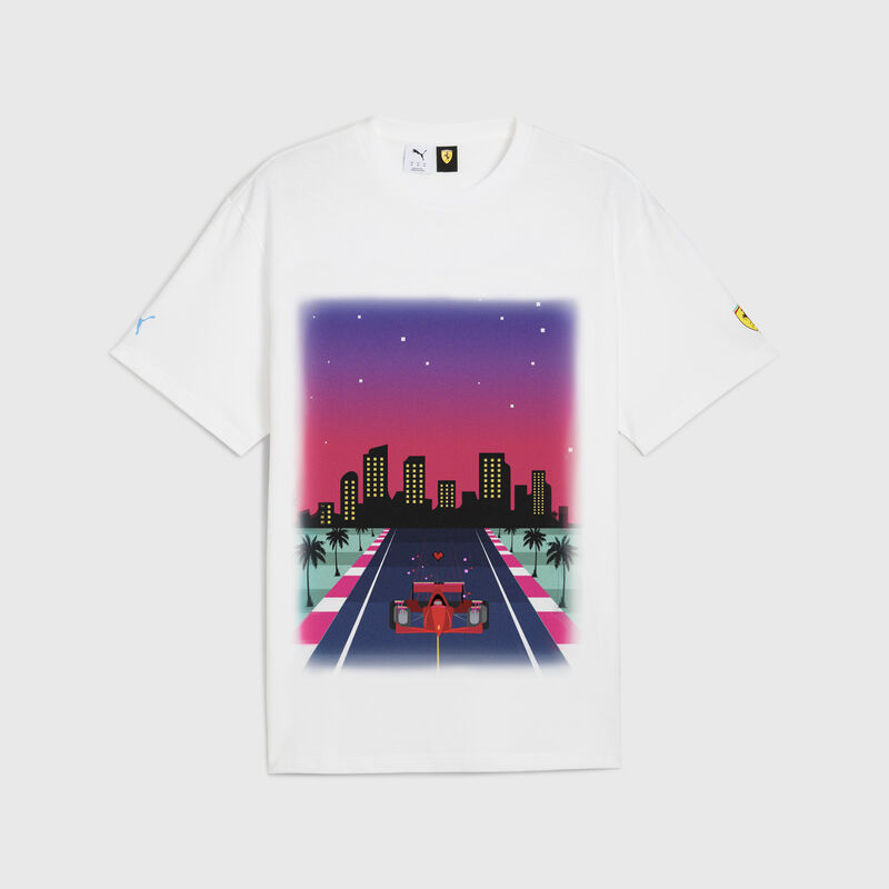 Scuderia Ferrari F1 - PUMA 2025 Graphic T-shirt 2025 - Scuderia Ferrari F1 - blanc XS pour les hommes - 4069156364394 - Fuel For Fans F1 Merchandise store