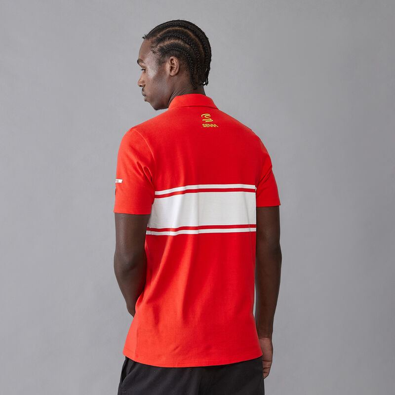 AS FW MENS LEGACY PATCHWORK POLO - red