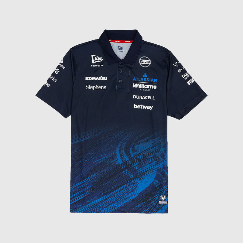 2026 Team Tech Polo 2026 - Williams Racing - Navy S for males - Fuel For Fans F1 Merchandise store