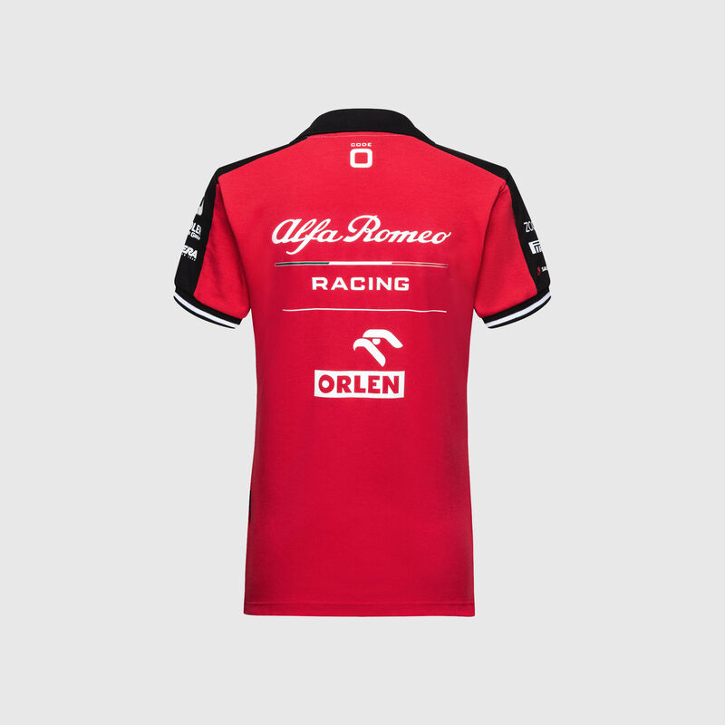 ALFA ROMEO RACING WOMENS POLO - red