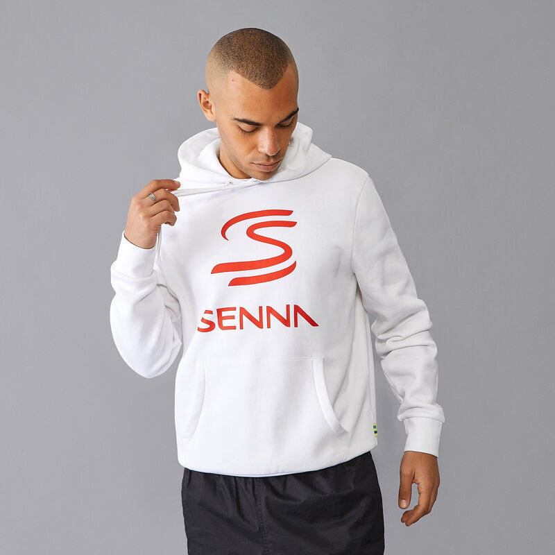 AS FW MENS SENNA LOGO HOODY - red