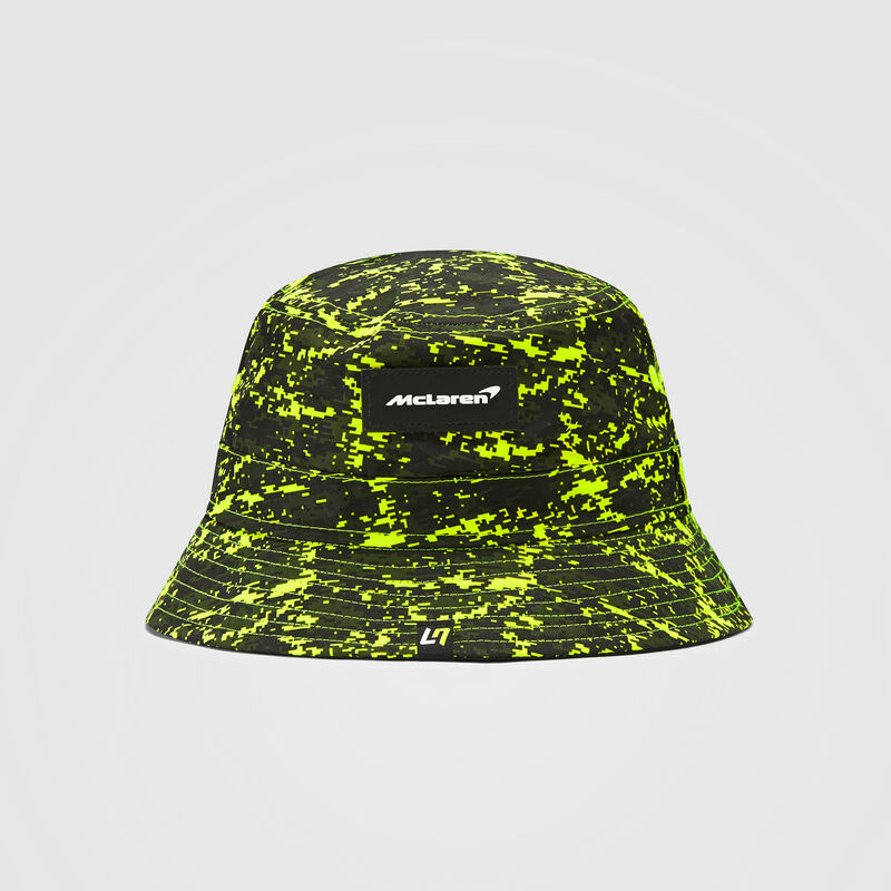 MCLAREN LANDO GLITCH BUCKET HAT - lime