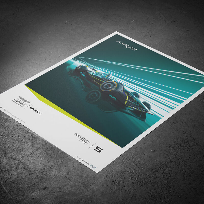 AMCF1 SL VETTEL 2022 POSTER - Multicolor