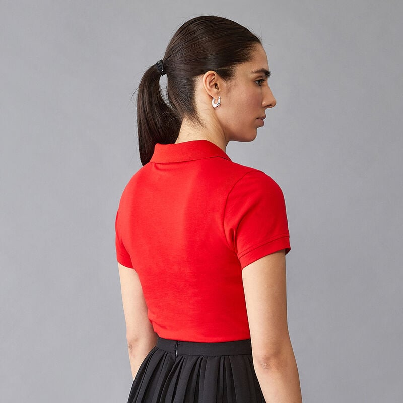 PORSCHE FW WOMENS POLO - red