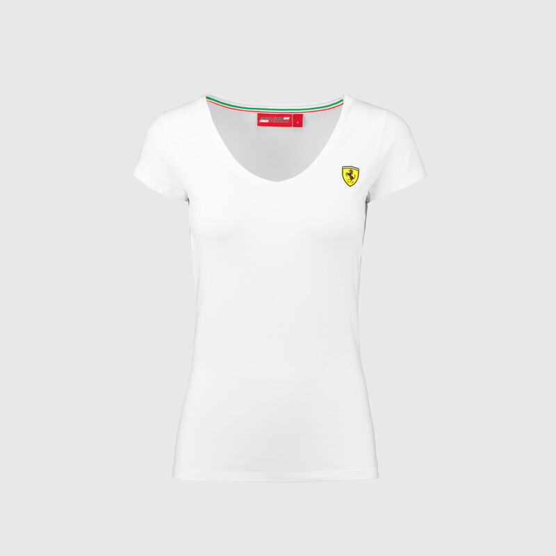 SF FW WOMENS CLASSIC V-NECK TEE - white