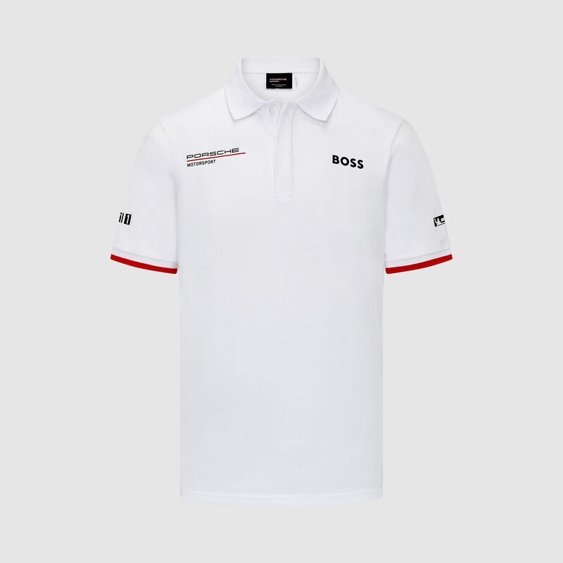 PORSCHE RP MENS TEAM POLO - white