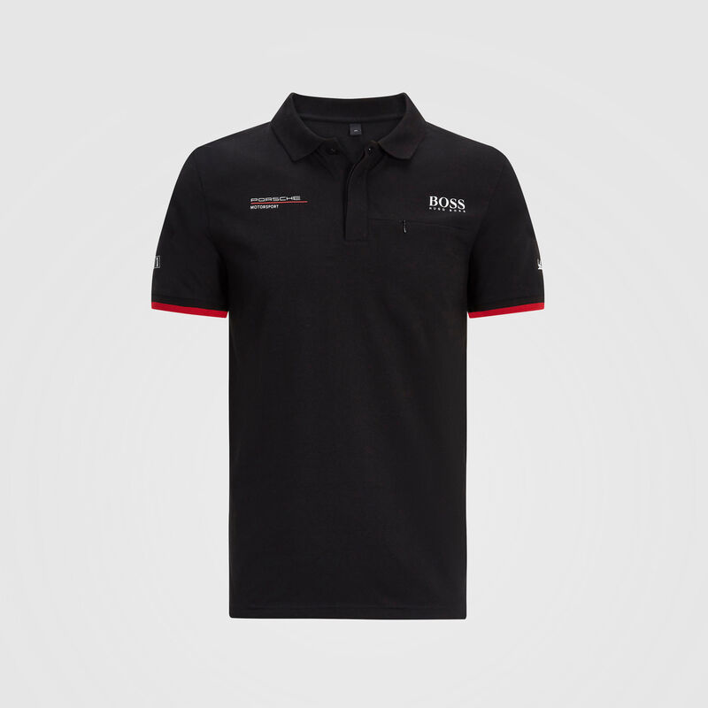 PORSCHE RP MENS TEAM POLO - black