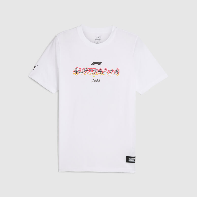 F1 FW MENS AUSTRALIA TEE - white