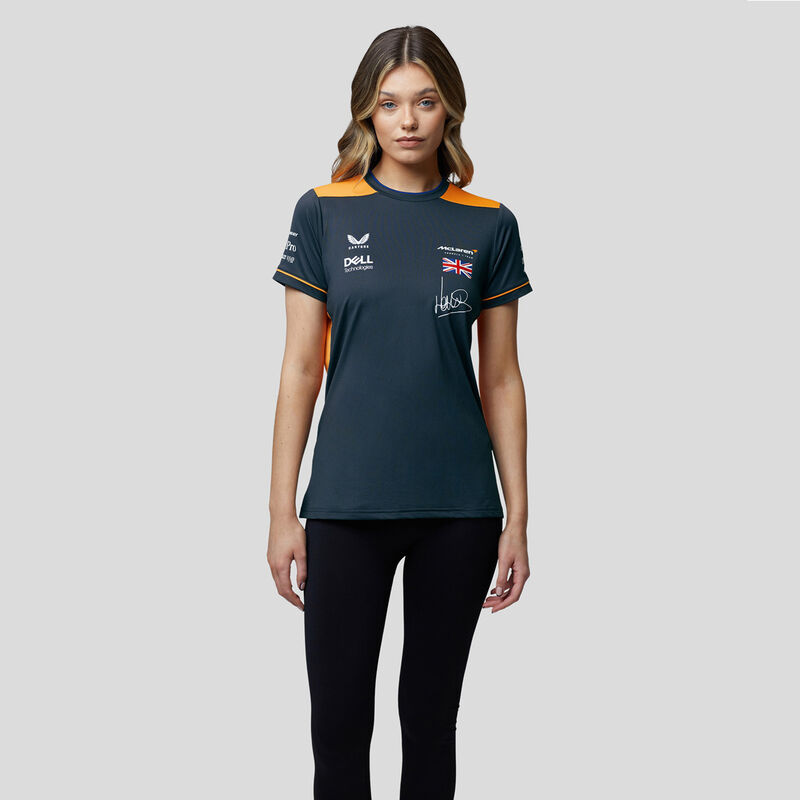 MCLAREN RP WOMENS DRIVERS TEE - NORRIS - Antracit