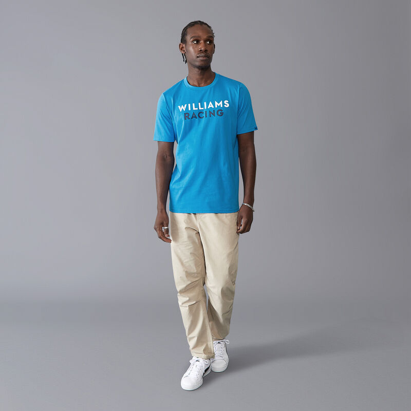 WILLIAMS RACING FW MENS LOGO TEE - electric blue