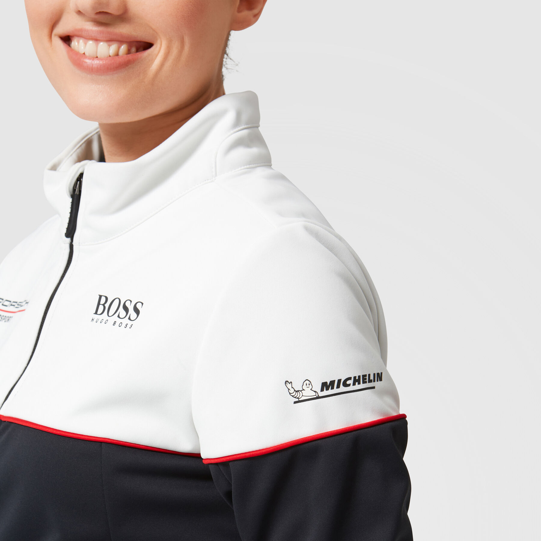 Porsche Motorsport Team Veste softshell pour femme avec kit de sport automobile 