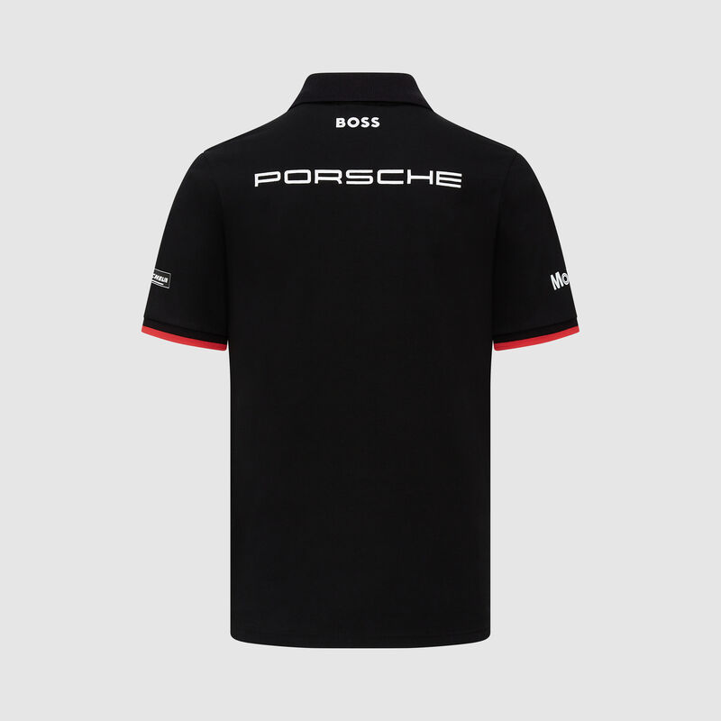 PORSCHE RP MENS TEAM POLO - black