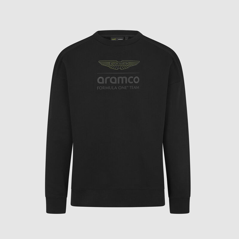 Stealth Logo Sweatshirt 2025 - Aston Martin F1 Team - Black 3XL for males - 8719203409467 - Fuel For Fans F1 Merchandise store