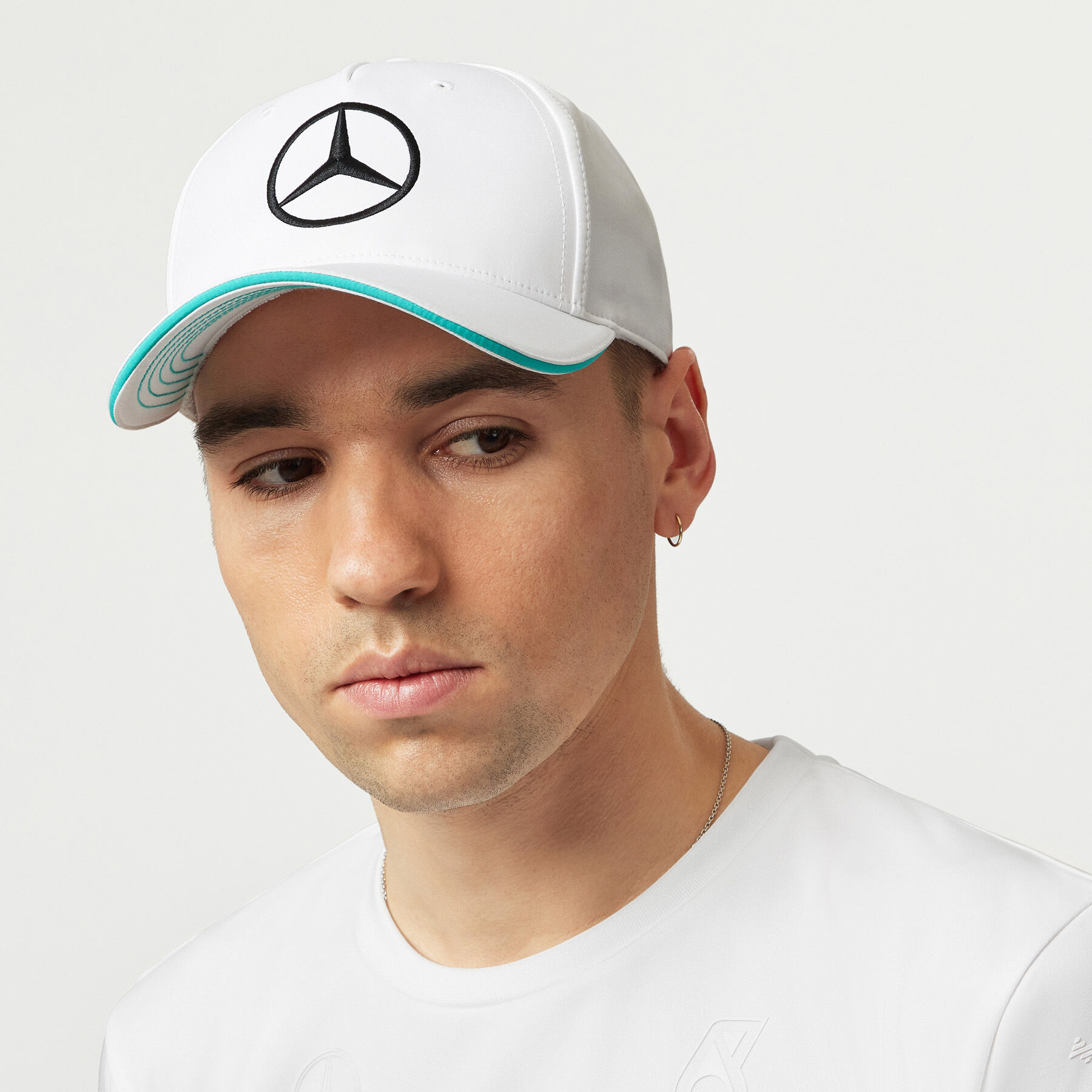 White mercedes on sale baseball cap