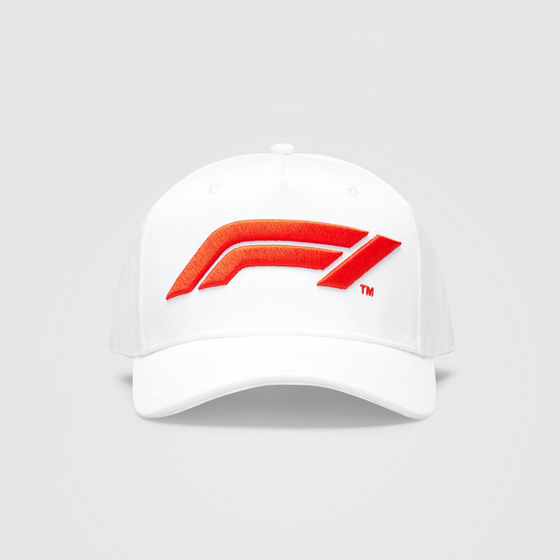 F1 FW LARGE LOGO BASEBALL CAP - white