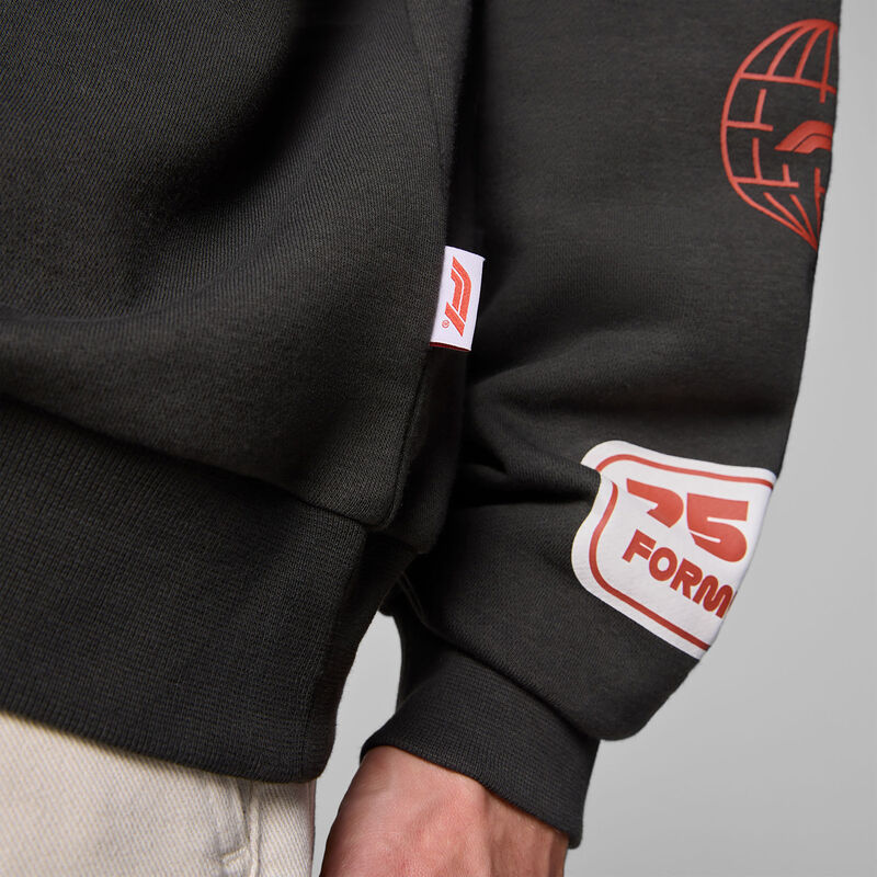 F1 FW HERITAGE GRAPHIC CREW SWEAT - black