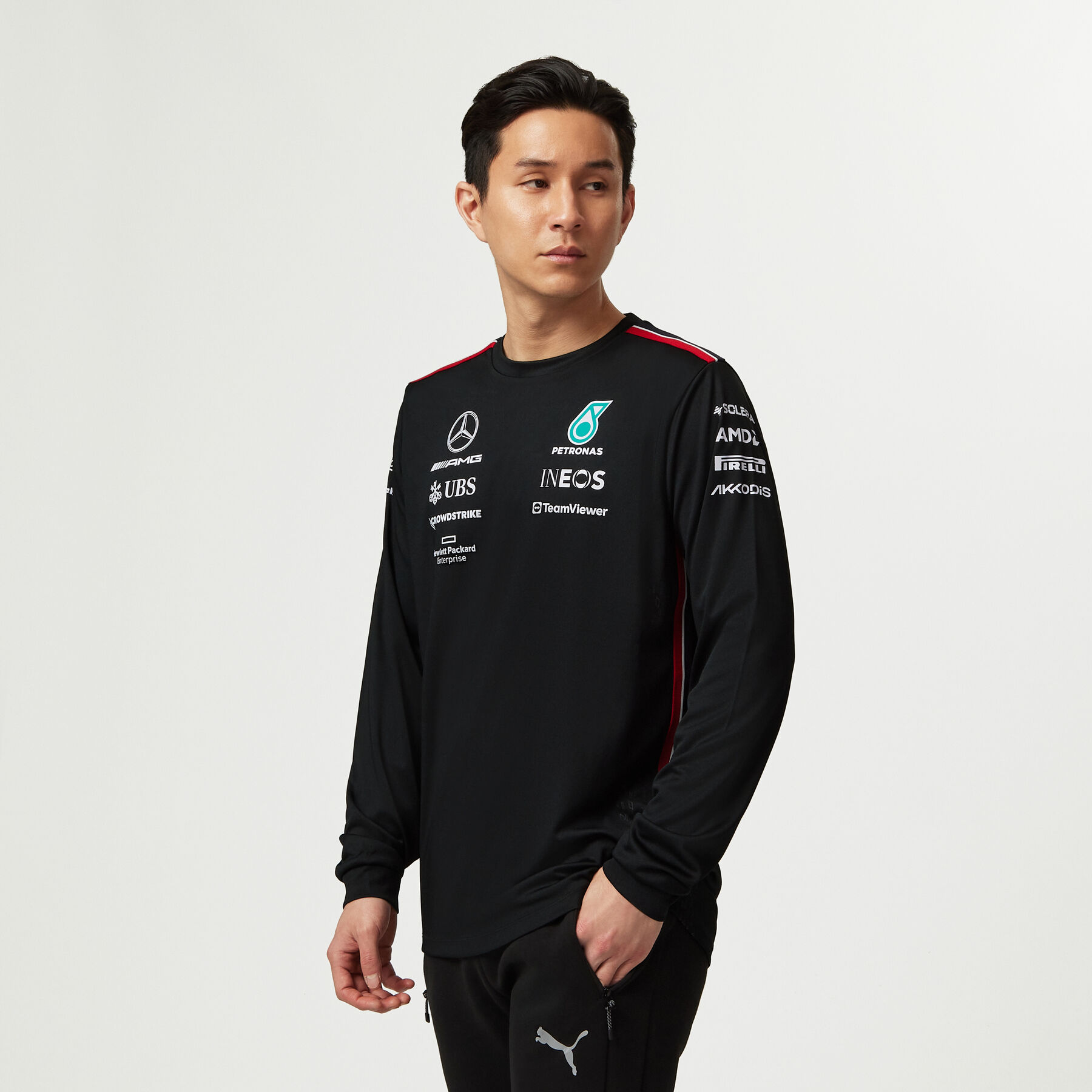 Mercedes amg petronas long sleeve shirt clearance
