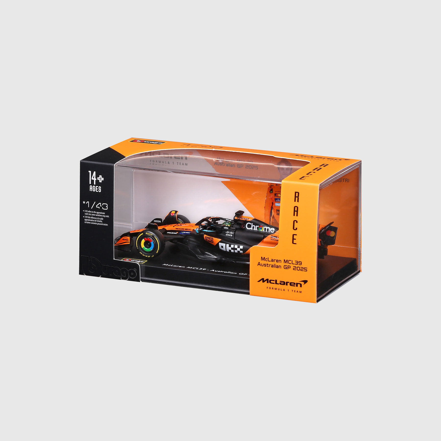2025 Oscar Piastri MCL39 1:43 Scale Model - McLaren Mastercard F1