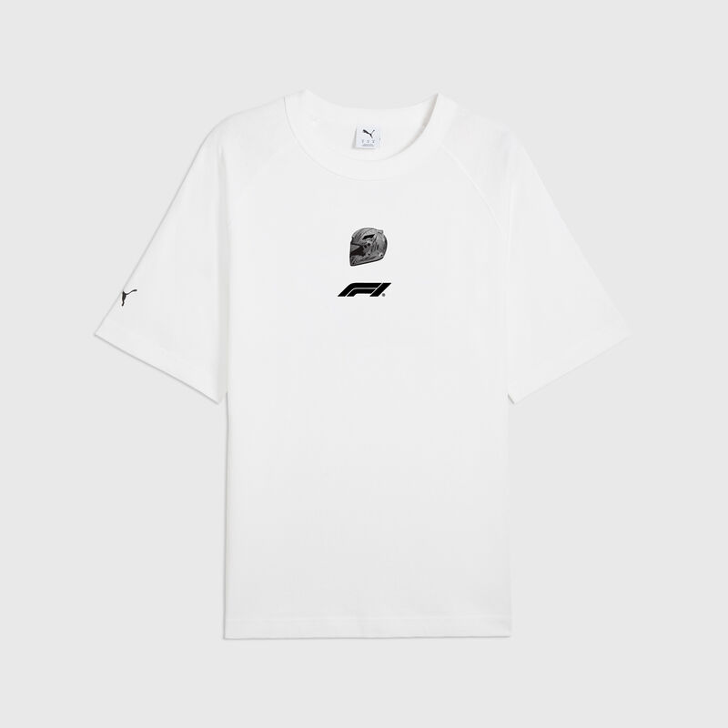 F1 LS UNISEX GRAPHIC RAGLAN TEE - white