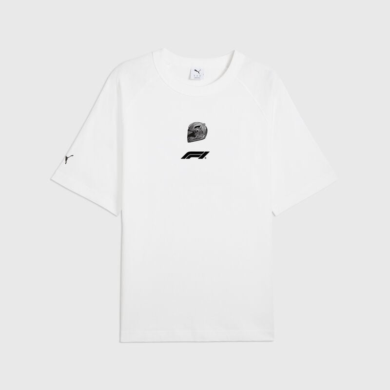 F1 LS UNISEX GRAPHIC RAGLAN TEE - white