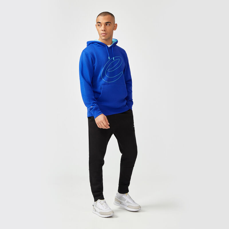FE FW TONAL E LOGO HOODY - blue