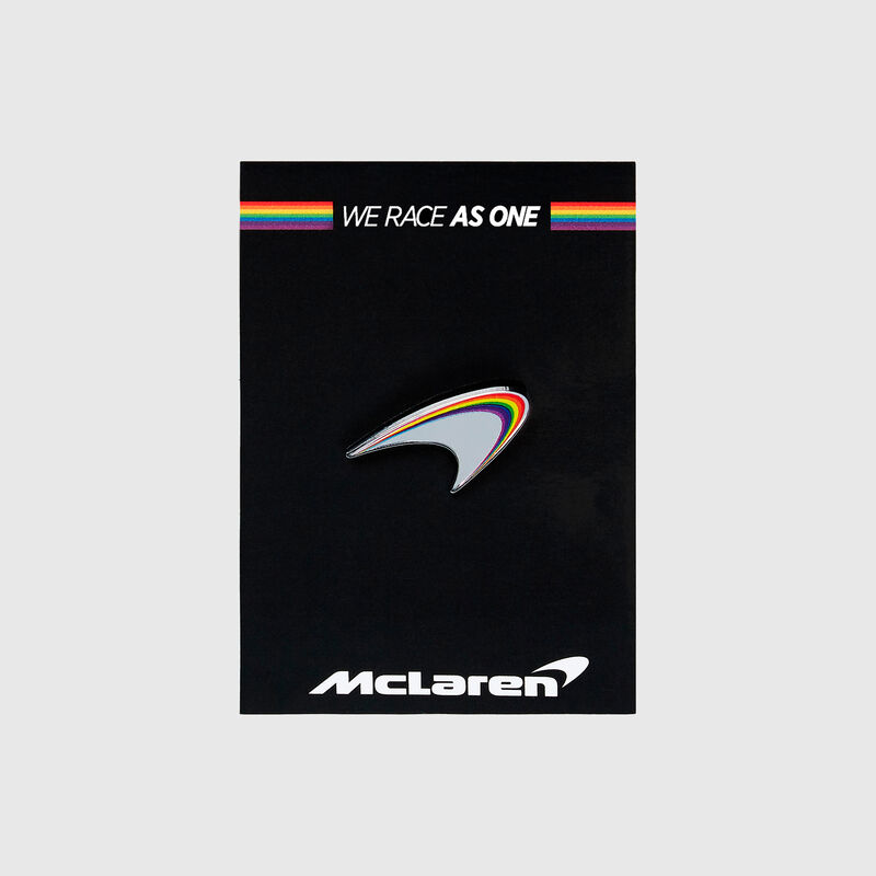 MCLAREN SL RACE AS ONE CHARITY PIN BADGE - silver