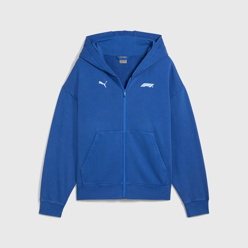 F1 LS GRAPHIC FULL ZIP HOODIE - blue