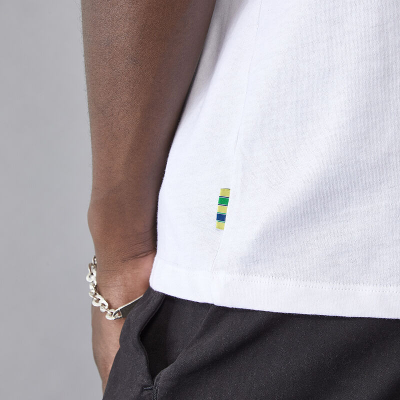 AS FW MENS SENNA LOGO POLO - white
