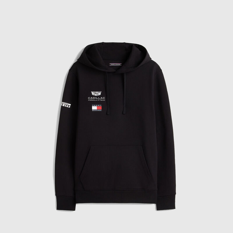 Tommy Hilfiger 2026 Team Hoodie 2026 - Cadillac F1 Team - Black S for males - 8721386802720 - Fuel For Fans F1 Merchandise store