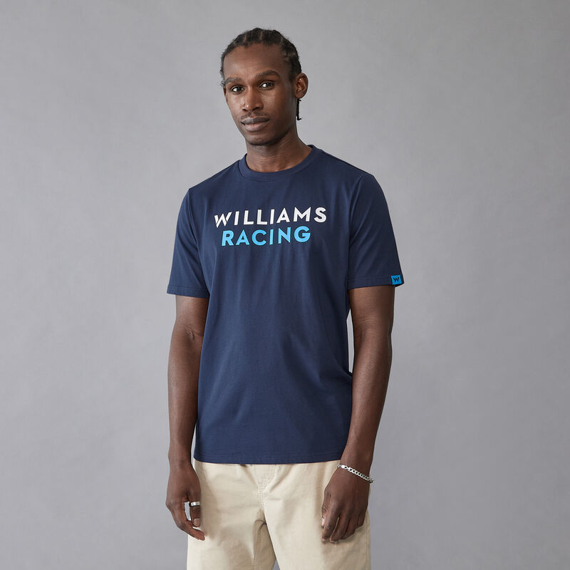 WILLIAMS RACING FW MENS LOGO TEE - navy