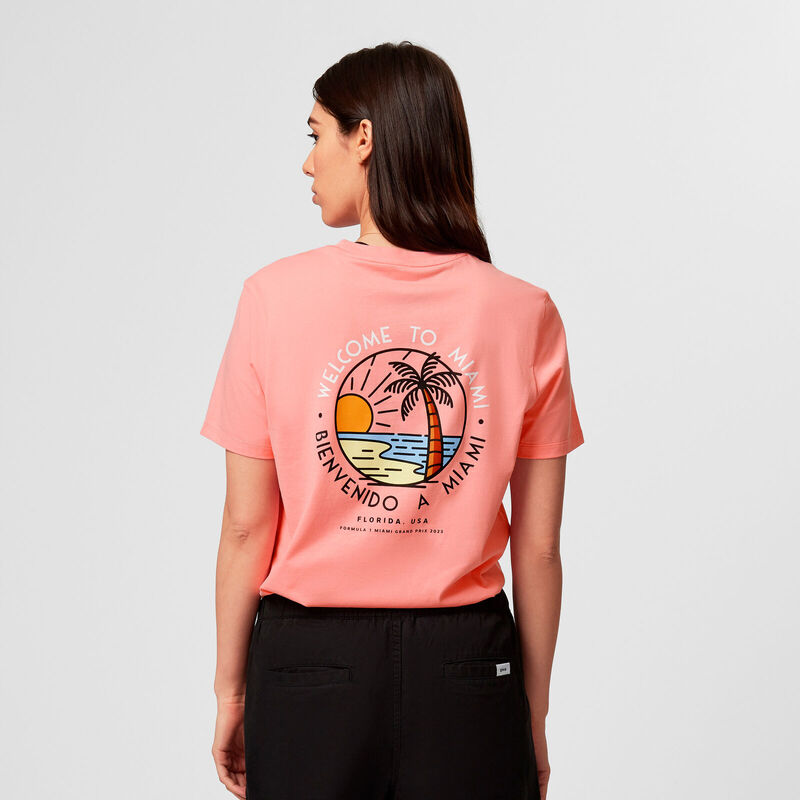 F1 FW RS MIAMI TEE - pink