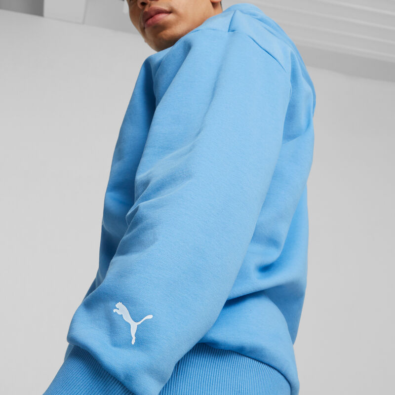 SF LS RACE COLORED BIG SHIELD HOODY - blue