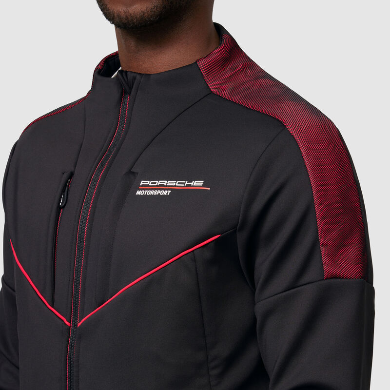 PORSCHE FW MENS SOFTSHELL JACKET - black