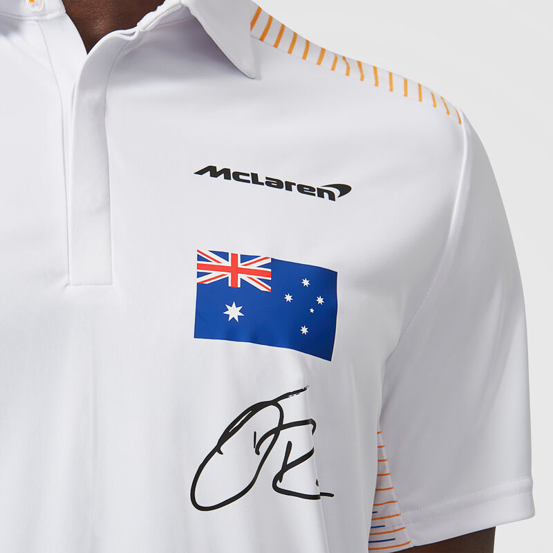 MCLAREN RP MENS RICCIARDO POLO - white