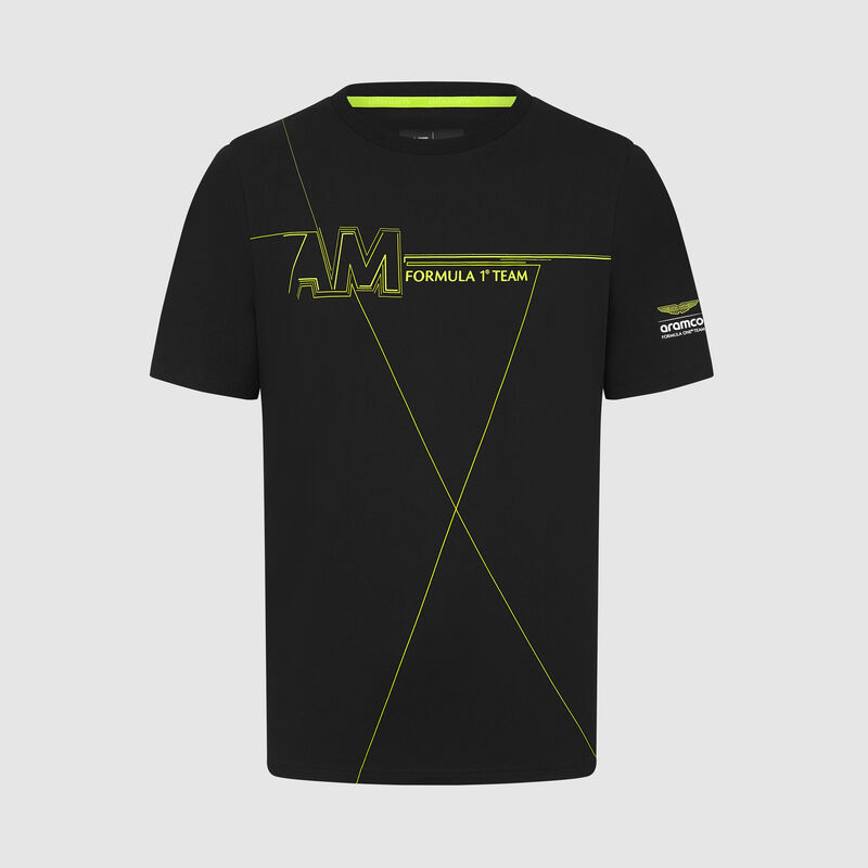 Wireframe Graphic T-shirt 2024 - Aston Martin F1 Team - Black XXL for males - 8719203416687 - Fuel For Fans F1 Merchandise store