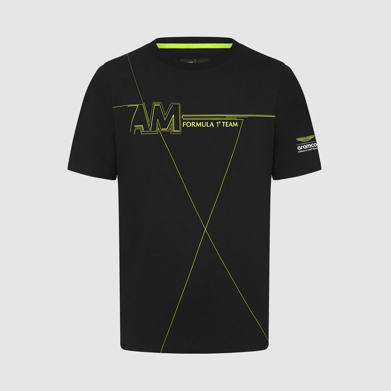 AMF1 FW LIFESTYLE WIREFRAME TEE - black