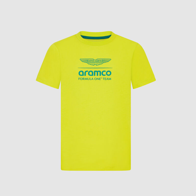 AMF1 FW KIDS LOGO TEE - lime