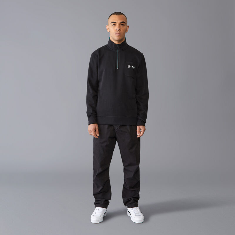 MAPF1 FW MENS 1/4 ZIP - black
