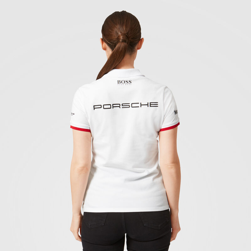 PORSCHE RP WOMENS TEAM POLO - white