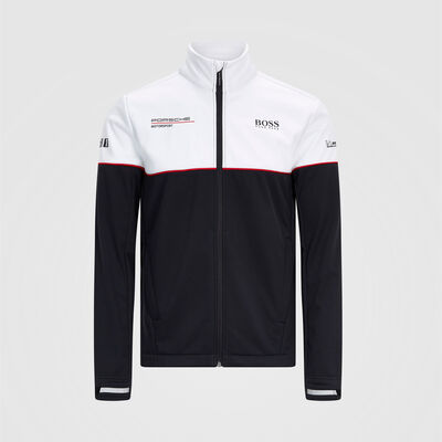 Chaqueta roja de softshell del equipo