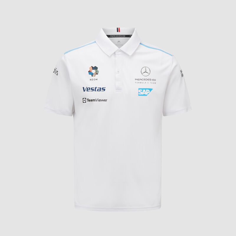 MERCEDES EQ SL RP MENS TEAM POLO - white
