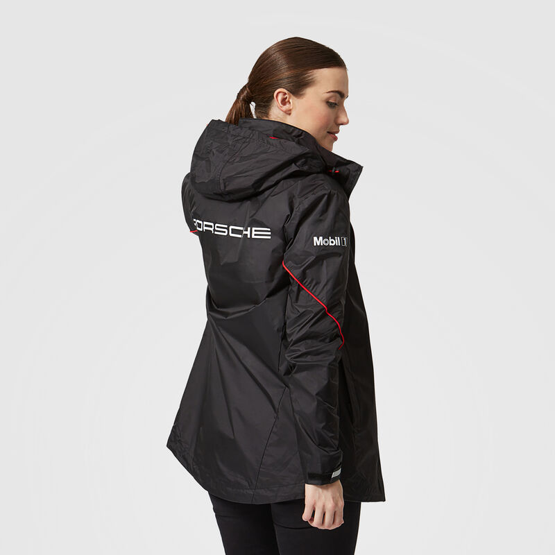 PORSCHE RP UNISEX TEAM RAIN JACKET - black