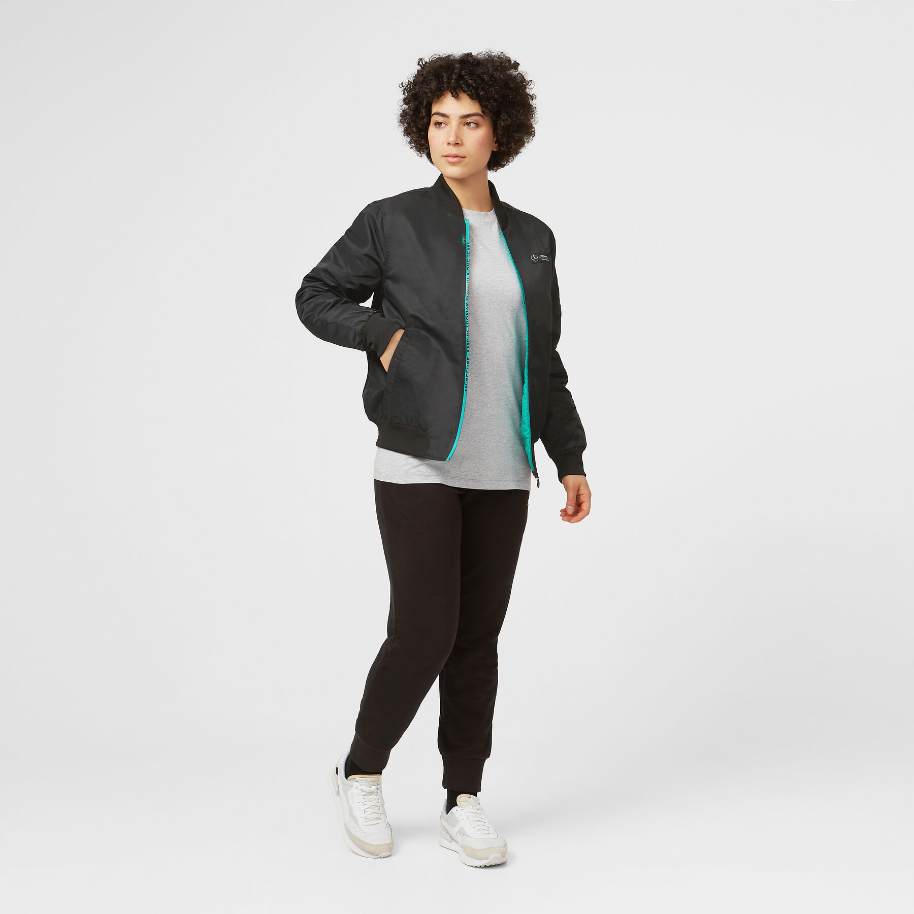 Lightweight Padded Bomber Jacket Mercedes AMG Petronas Fuel