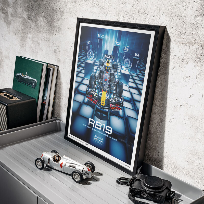 RBR RB19 2023 MEDIUM POSTER - navy