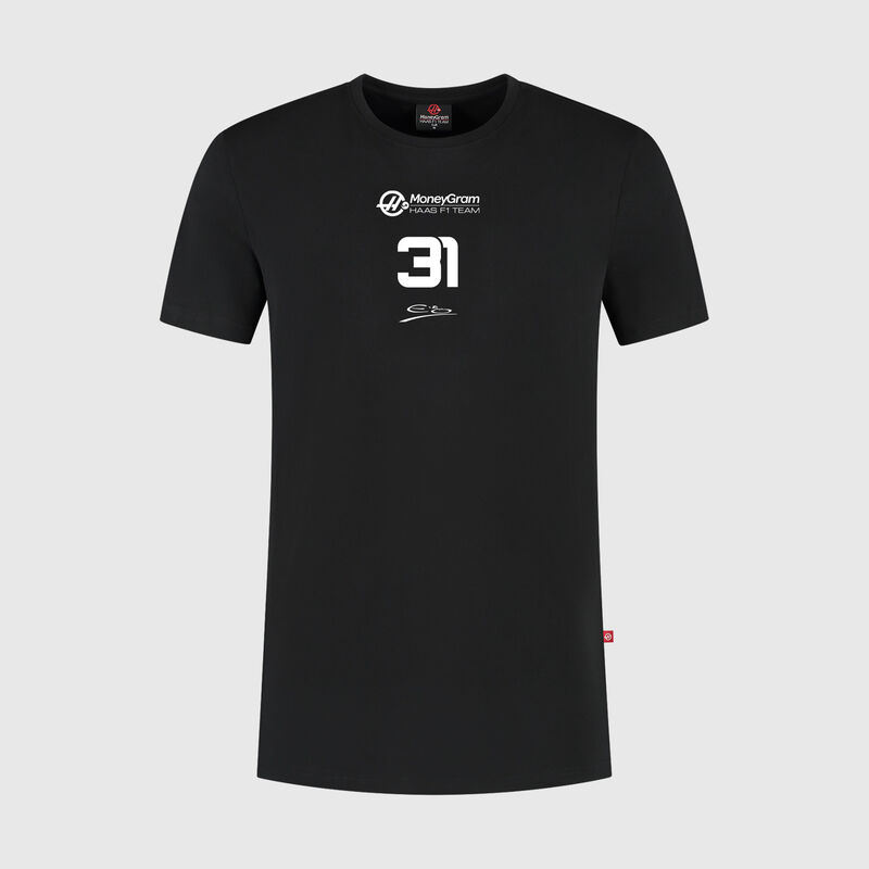 Esteban Ocon Driver T-shirt - Haas F1 Team - Black XXL - 8718326213685 - Fuel For Fans F1 Merchandise store