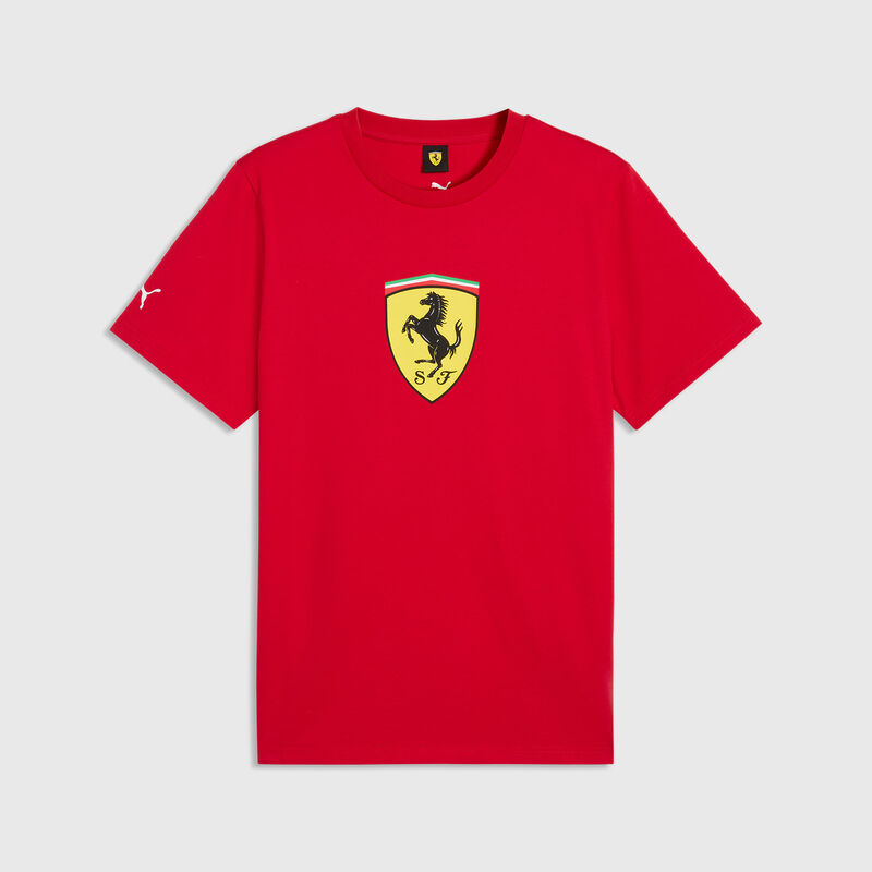 SF FW LARGE SHIELD TEE - Rosso Corsa