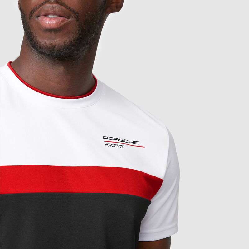 PORSCHE FW COLOUR BLOCK TEE - black