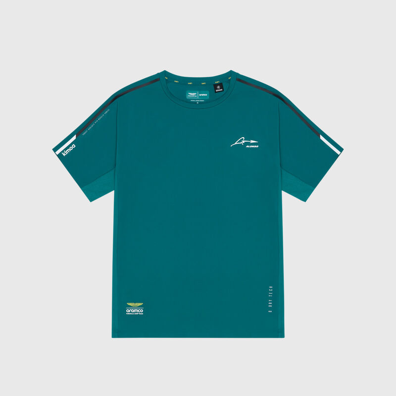 Kimoa Alonso Active T-shirt 2024 - Aston Martin F1 Team - Green S - 8445014021207 - Fuel For Fans F1 Merchandise store